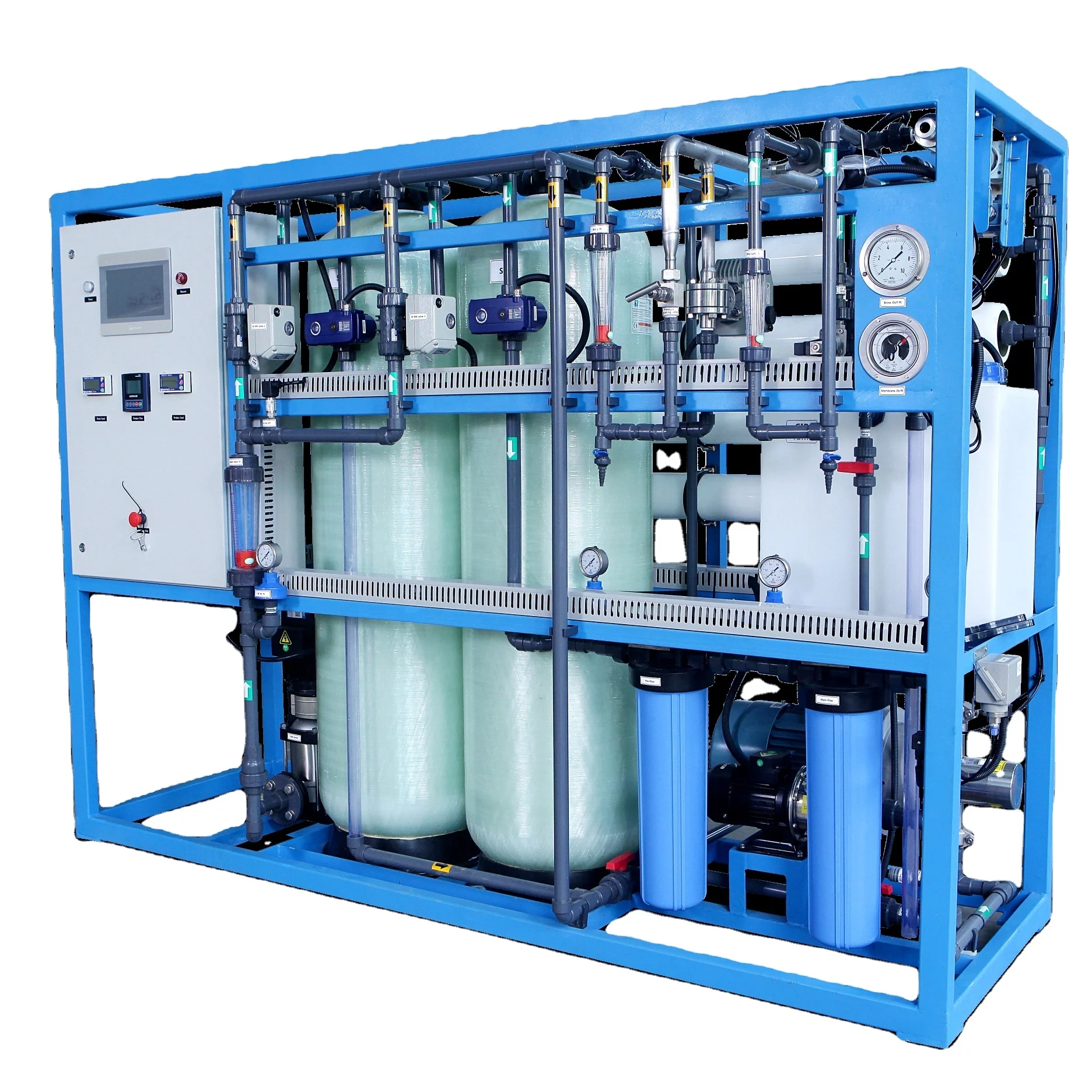 Skid seawater desalination system