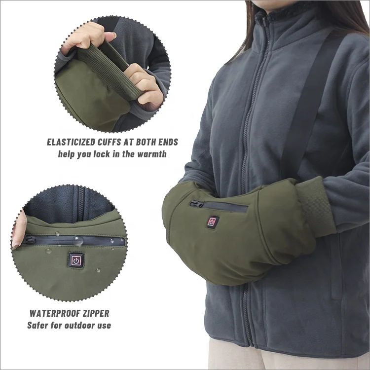 USB Electric Heating Hand Warmer Pouch for Winter Outdoor Hunting