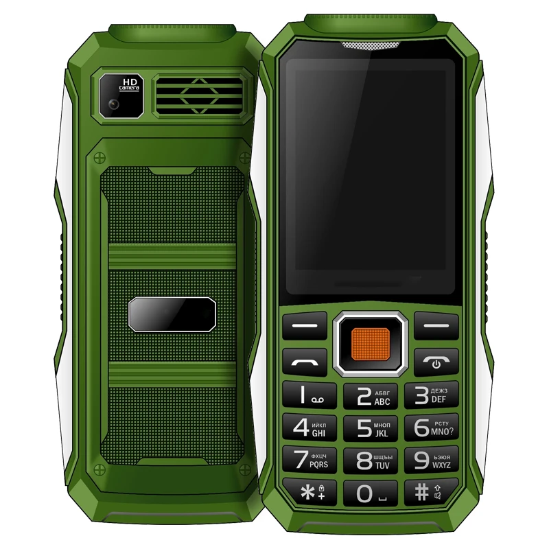 2025 new Q4000 loud speaker Dual Sim 2.4inch Large Capacity 4800mAh big Battery Mobile Phone with power bank