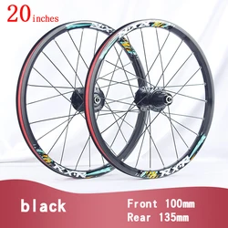 RXR 20 inch 406 Mountain Bike Wheels 20' MTB Bicycle hubs 24Holes Disc Brake 7/11 Speed front 2 rear 5 bearings Alloy Wheelset
