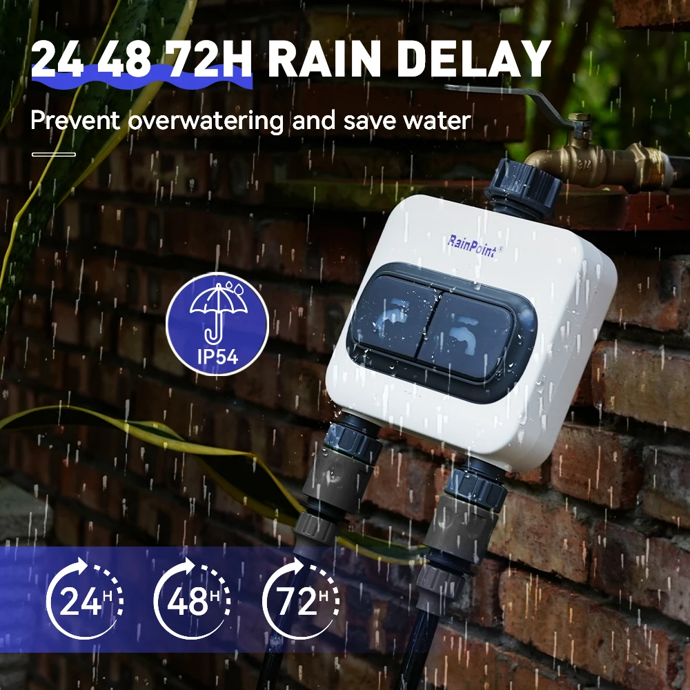 Garden Automatic Watering irrigation System Smart Garden Timer Wifi Automatic Drip Irrigation Controller with Display Gateway