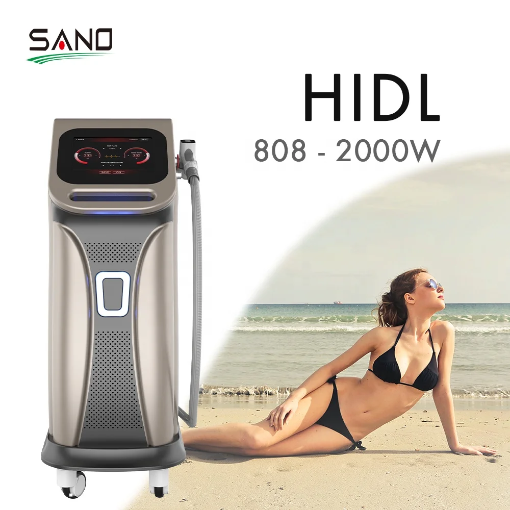 Diode Laser Hair Removal Machine Use 2000W High Power Handle 808nm Stationary Max -16 with CE Approved for Commerical and Home