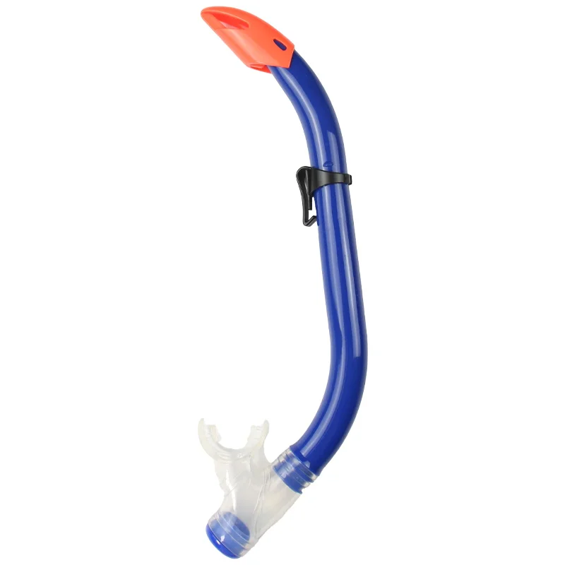 New Design Diving Equipment Supplier Silicone Mouthpiece Underwater Swimming Training Breathing Tube Semi-dry Snorkel for Kids