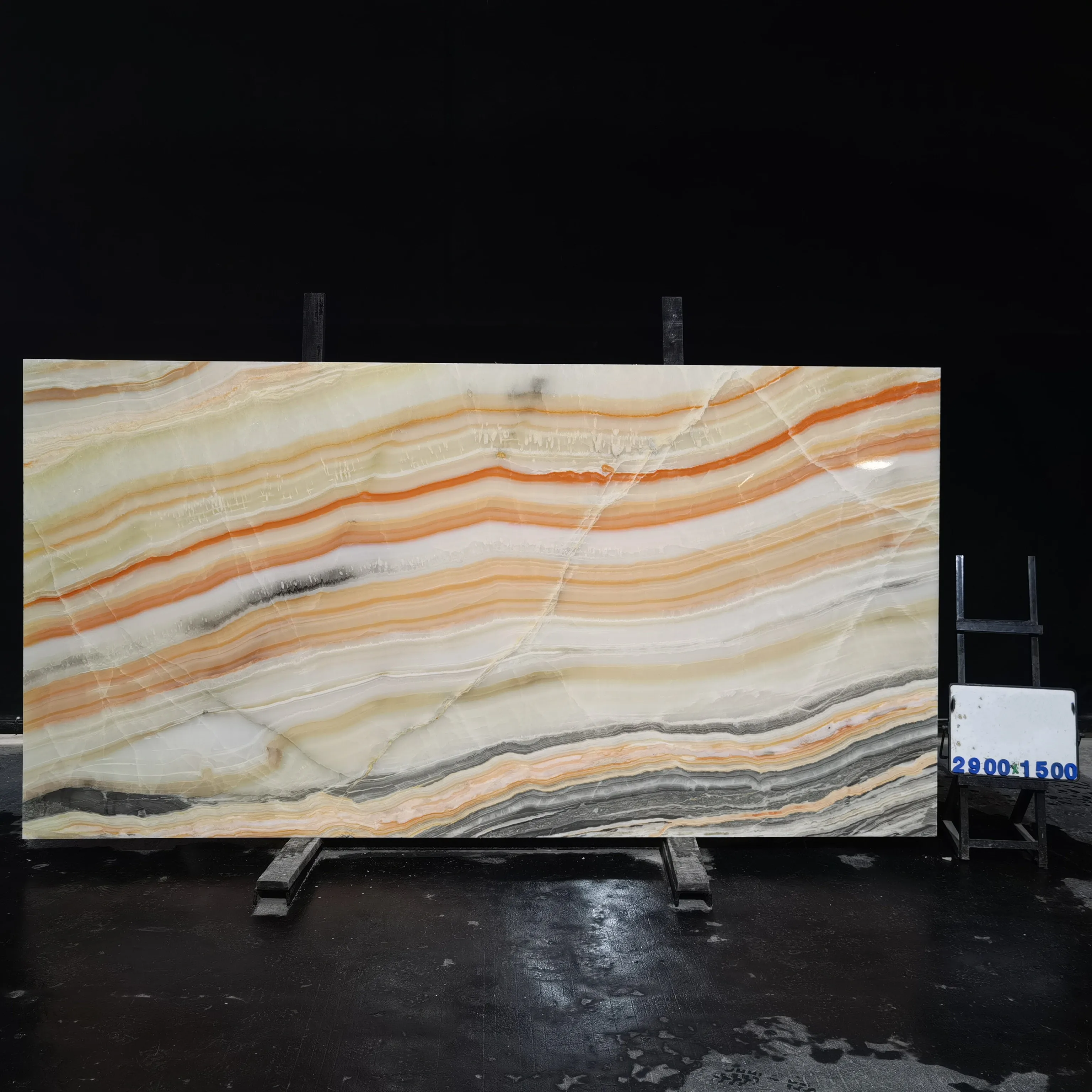 Hot Sales Natural Stone Luxury Rainbow Onyx Marble Slab For Wall Decoration