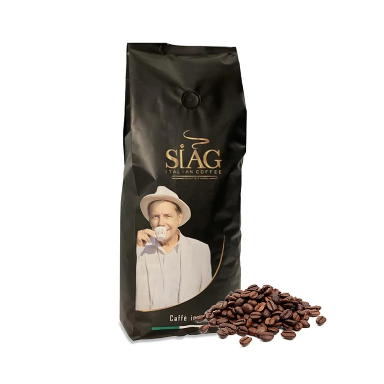 
1 Kg Whole Bean Coffee Gold Blended Italian Robusta Arabica Roasted Coffee Beans 