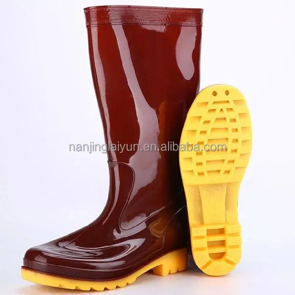 Мужские высокие резиновые сапоги, Нескользящие, износостойкие, для улицы, водонепроницаемая обувь