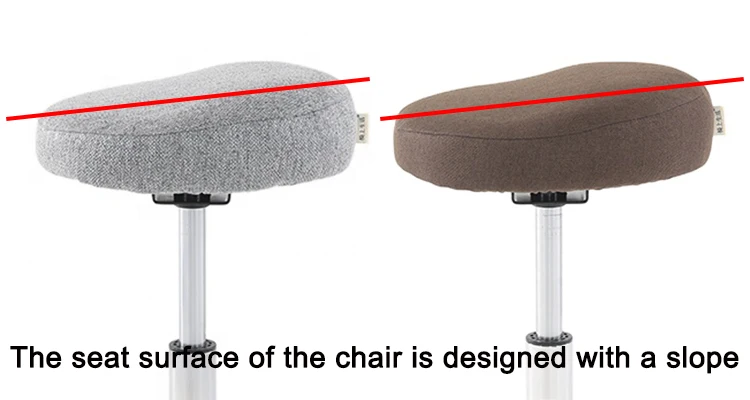 SEB High Quality Fabric Swivel Chair Ergonomic Squat Stool For Health exercise