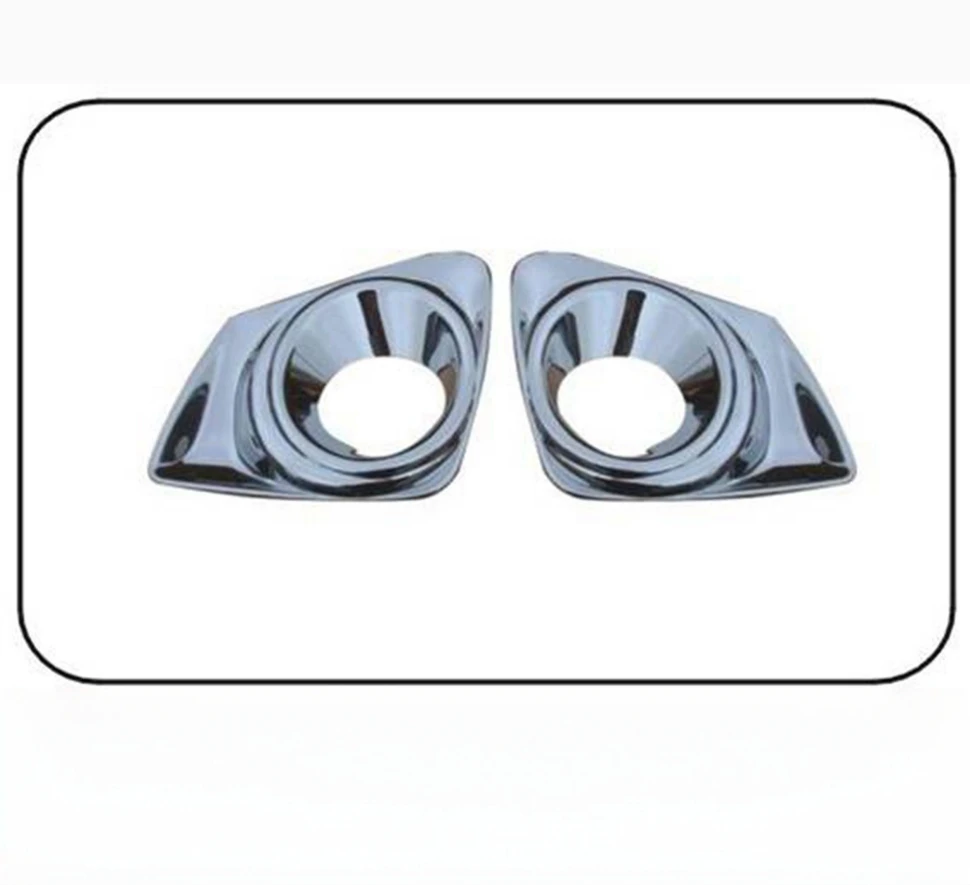 Car modification 2011-2013 For Toyota Corolla E16 ABS Plastic head Fog lamp Cover Car chrome Accessories fog lamp trim