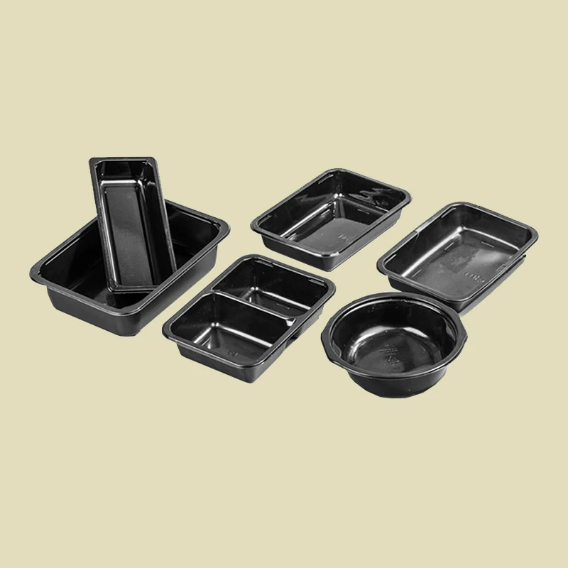 
Disposable plastic fast cpet ovenable custom tray container for food 