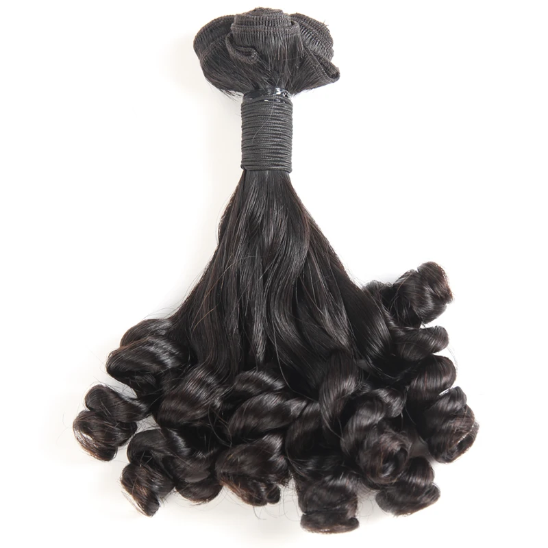 
Hot Selling Indian Aunti Funmi Hair Bouncy Spring Curls Funmi Hair Double Drawn Style 