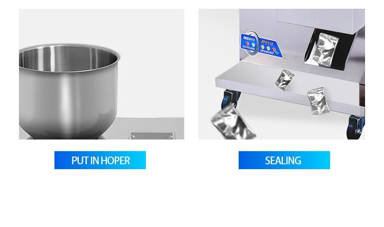 Automatic granules powder packaging production line