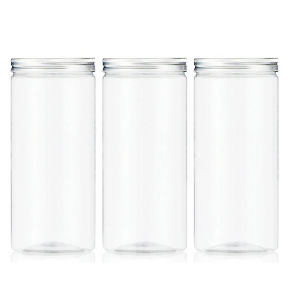 Transparent Plastic Bottle Customized Food Sealed Jar Flower Tea Biscuit Packaging Jar