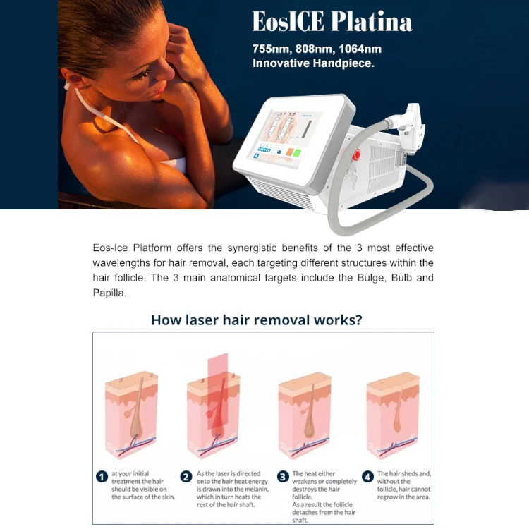 PZ LASER Hair Removal Machine Diode Laser 808nm Lightsheer Diode Ice Laser Hair Removal Germany