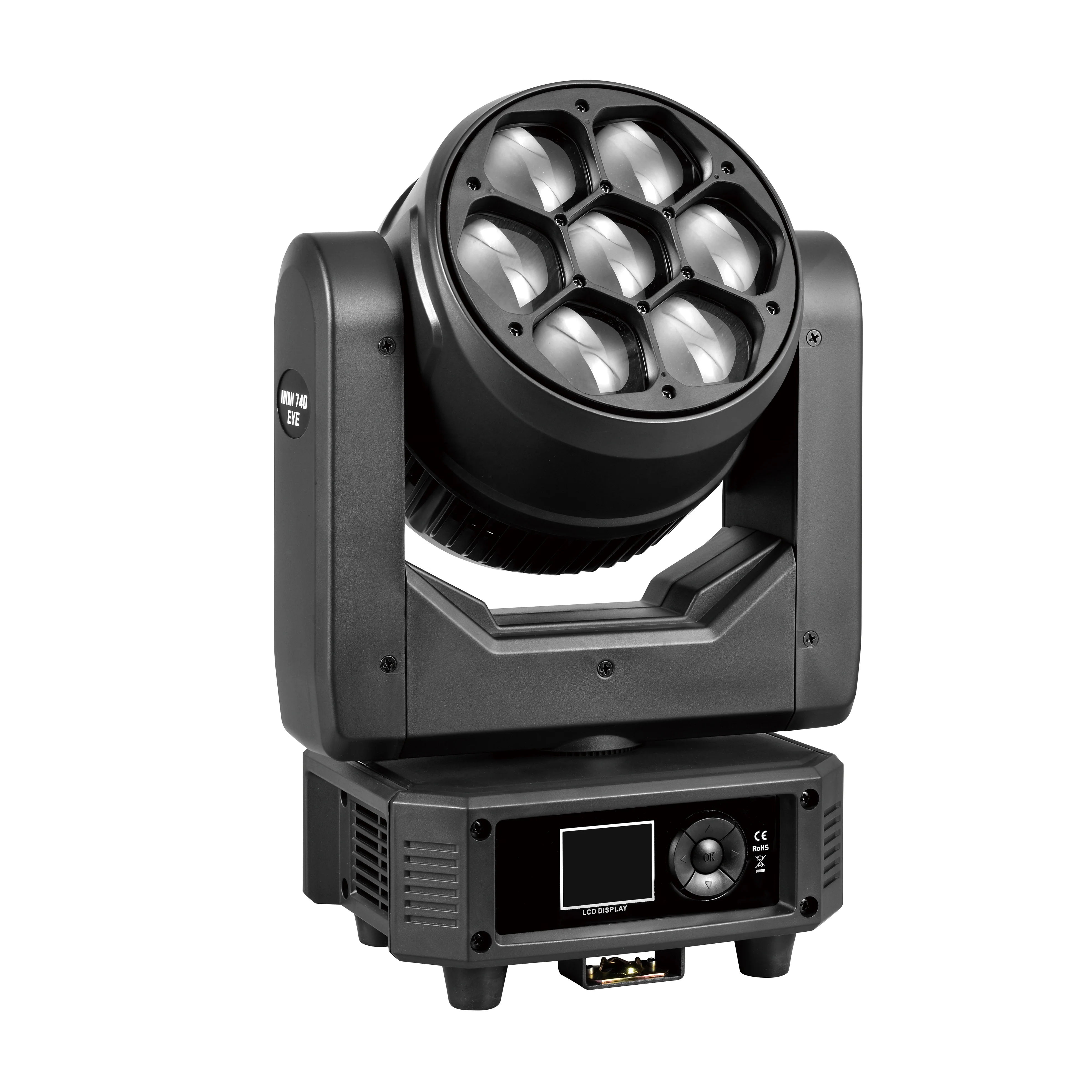 2024 New Mini 7x40w rgbw led wash bee eye moving head club event dj disco stage lights