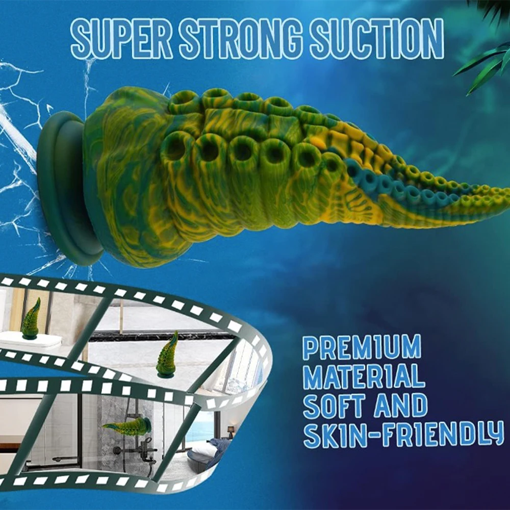 Wholesale monster silicone octopus tentacle Dildo with powerful suction cups for anal insertion of male and female sex toys