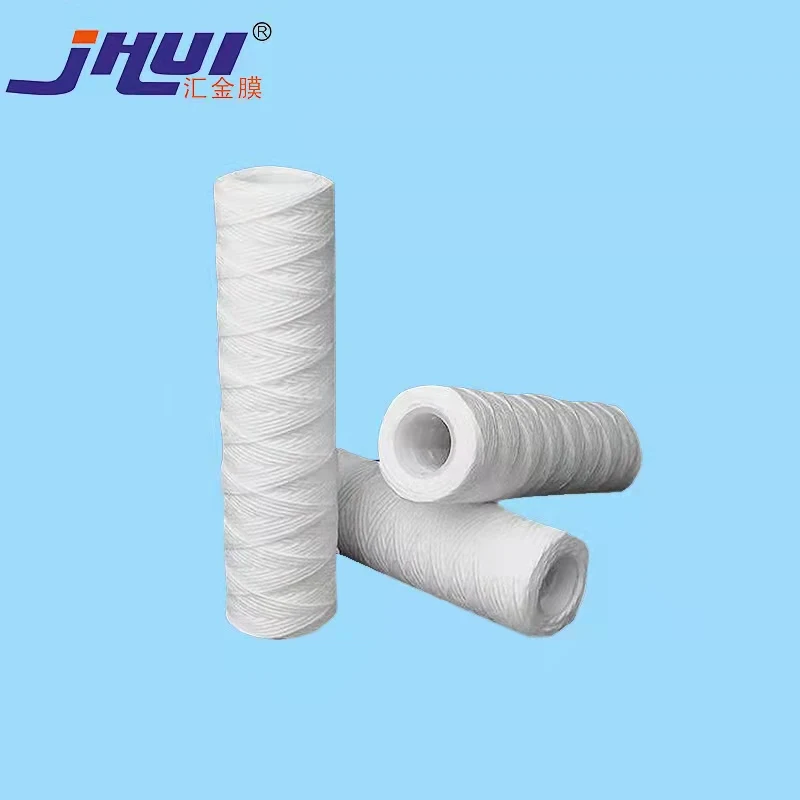 Sewage purification plant purify block 40 inch 5 micron PP yarn string wound cartridge filter