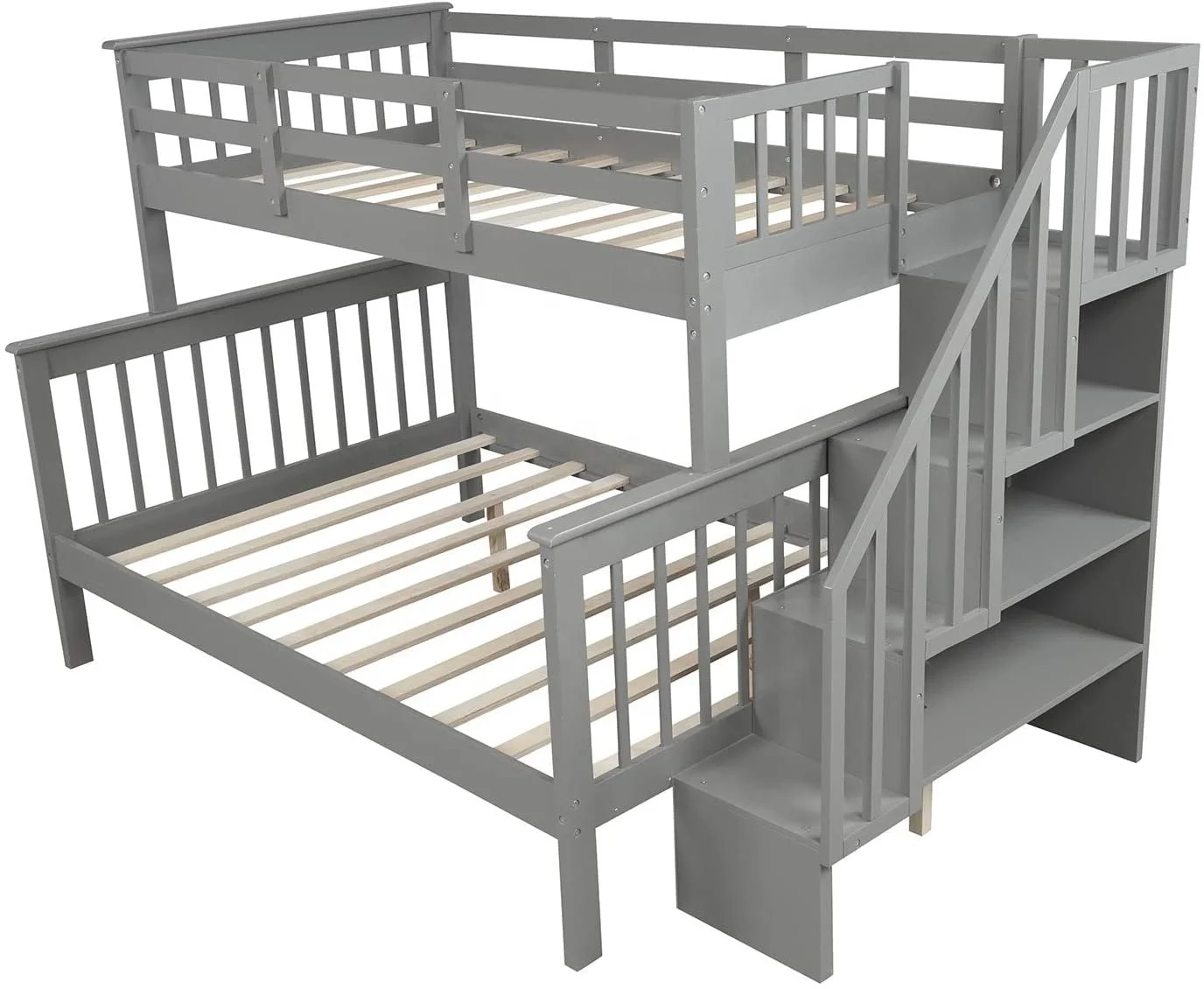 Pine Wood Bunk Bed Frame Solid Wood Bed