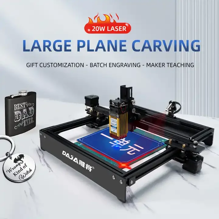 Daja D3 laser engraving machine mechanical laser head working area 23x26cm nonmetal small laser engraving machines