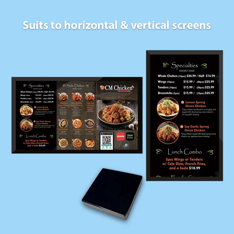 Advertising Media Player Box shopping mall AD publish restaurant menu display box with free cms software