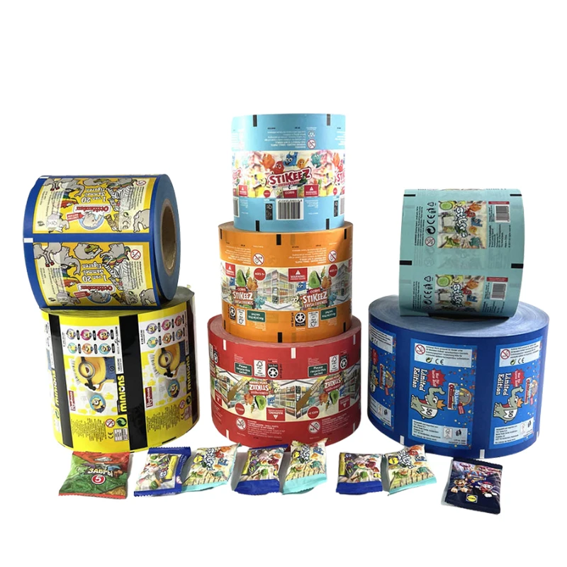 Aluminum Plastic flexible laminated film roll food packaging For Milk Spice Powder Packing Tea Sugar Sealing Film