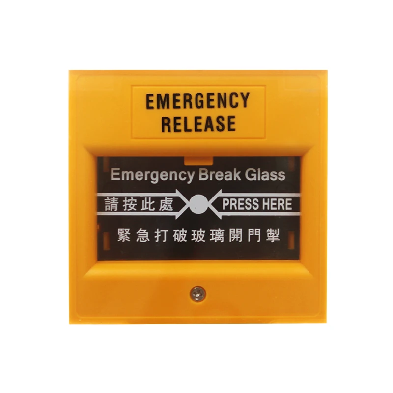 Fire Alarm System Conventional Break Glass Switch Manual Call Point Button Emergency Fire Alarm Switch With Relay Output,No/nc