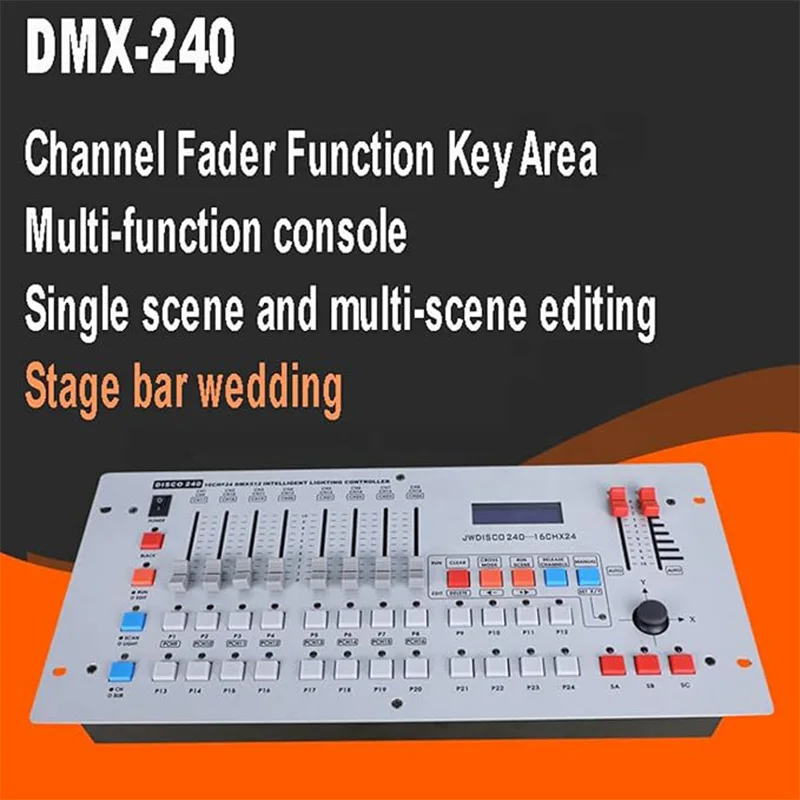 240 Channels Disco DMX-512 Controller For Disco Nightclub Party DMX Lighting Console DJ Moving Head Lights Par Stage Lighting