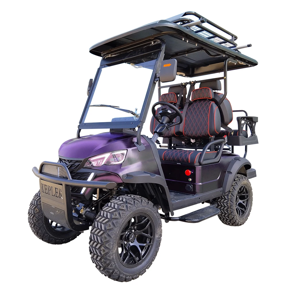 China hot sale Good price Hunting Golf Cart 2+2 (4) seat electric 48V 5000W Golf Carts With Curtis Controller