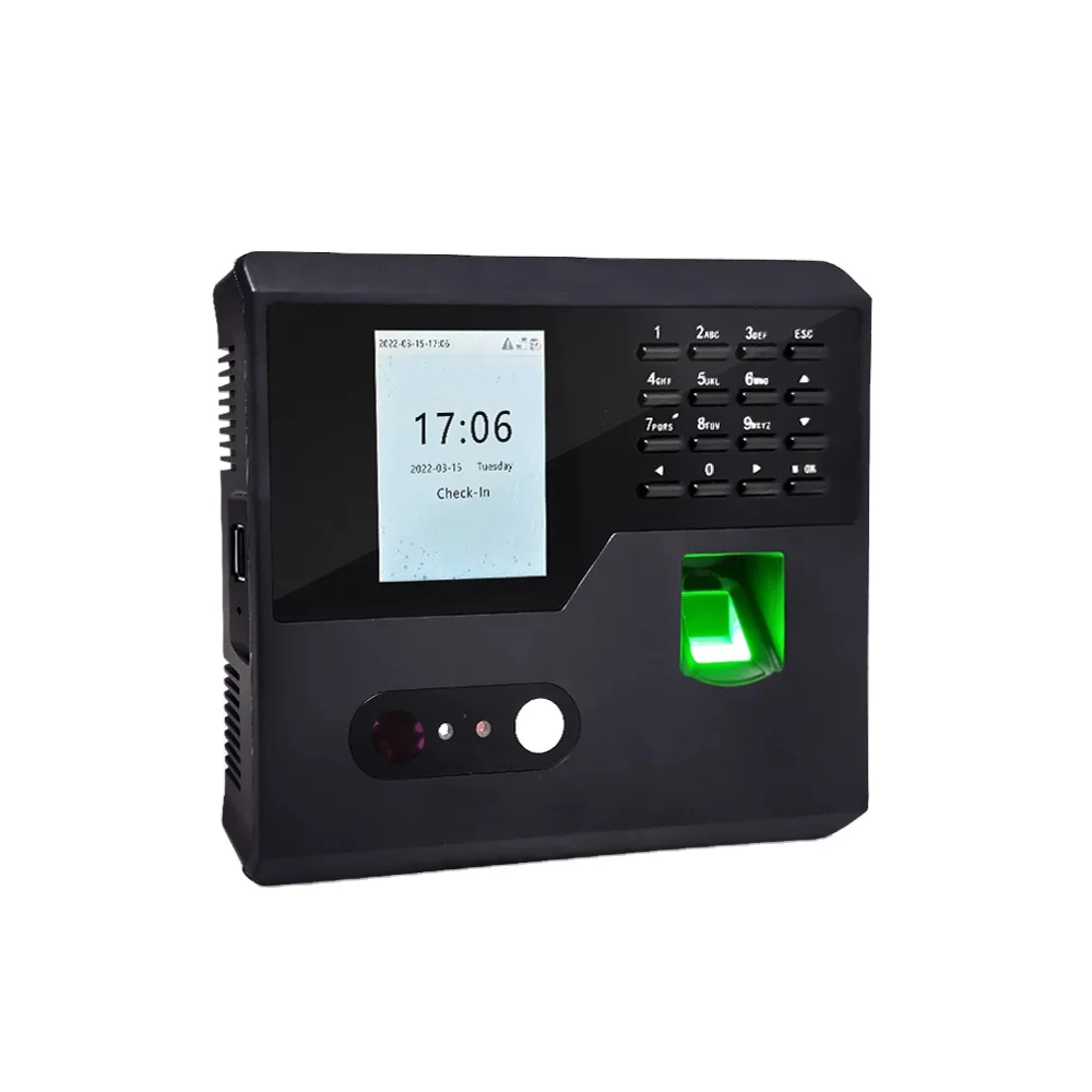 ZKMB10-VL сетевая биометрическая запись времени распознавание лица машина распознавания система и посещаемости