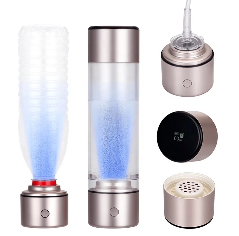 Резонансный генератор водорода Шуманна, 7,83 Гц, умная чудесная бутылка с OLED-экраном, напоминание о питьевой воде, ингалятор водорода SPE PEM H2