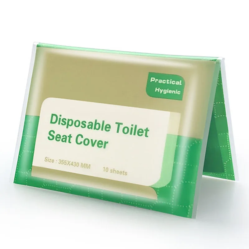 Biodegradable Water Soluble Toilet Seat Paper Cover Disposable Wallet pack Toilet Paper Seat Cover
