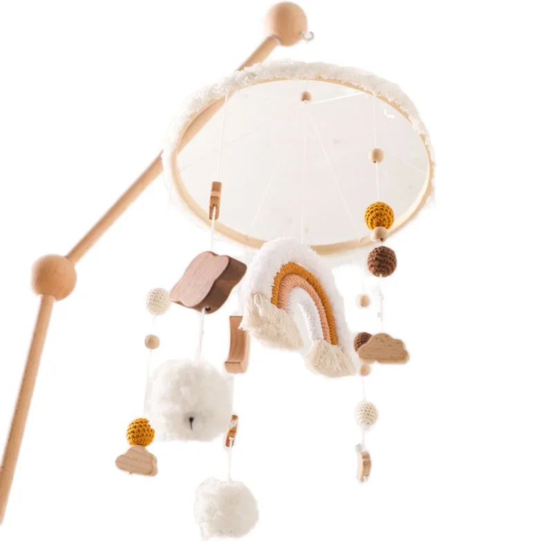 Декоративная музыкальная игрушка с деревянной рамкой и фетром