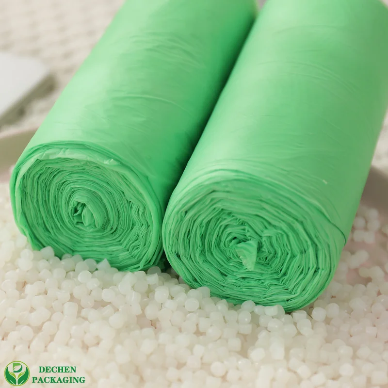 Trash Bag in Spanish Bioplastic Garbage Bags Compostable Green Bin Liners