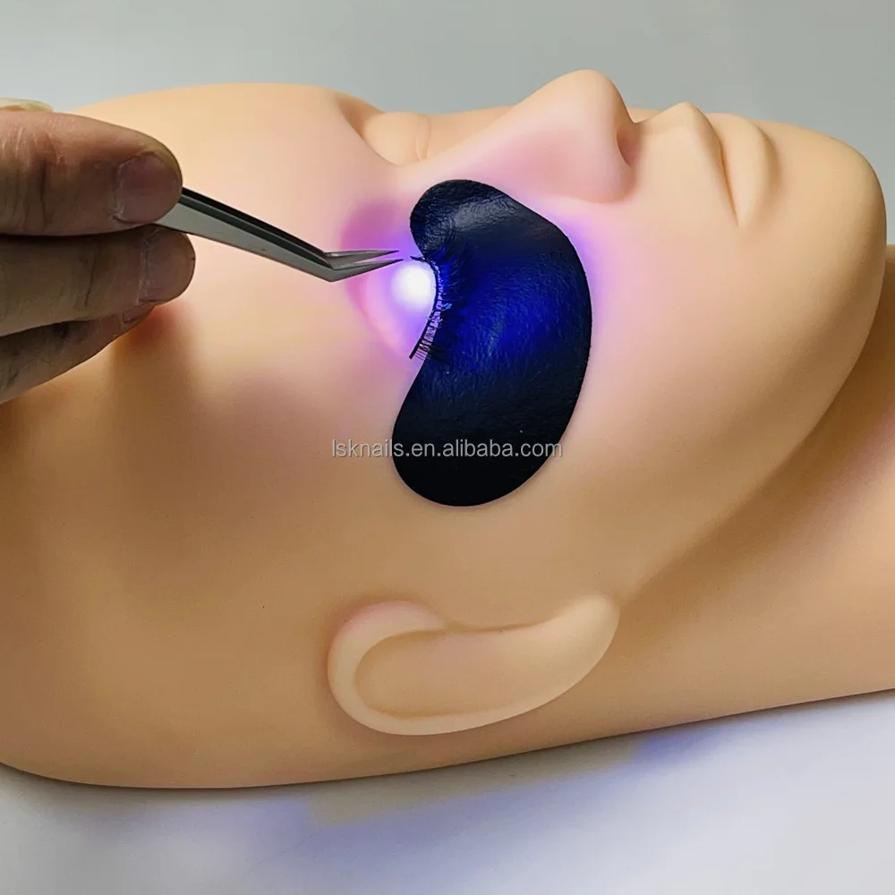 Eyelash extension supplies accessories under eye pad black UV under eye patch custom Hydrogel gel patches for eyelash extension