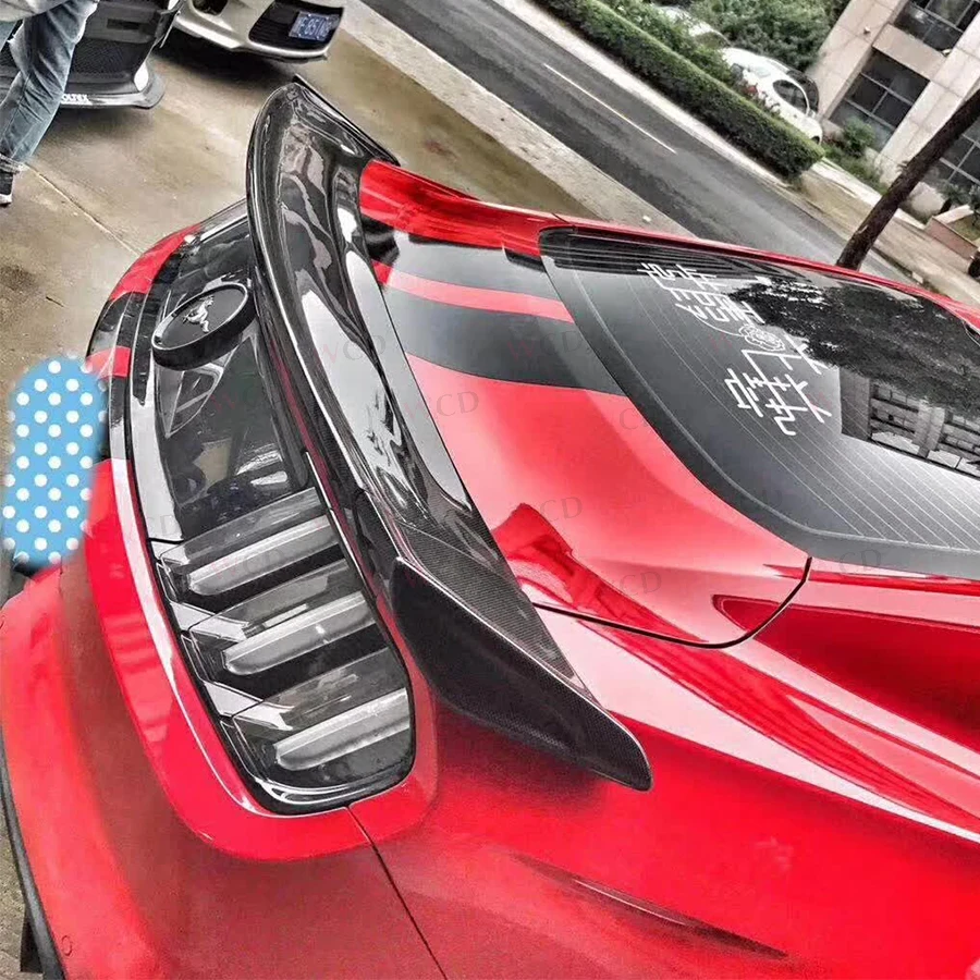 Car Accessories Carbon Fiber Mustang Tail Wing Rear Trunk Spoiler For Ford Mustang Rear Spoiler 2015-2022