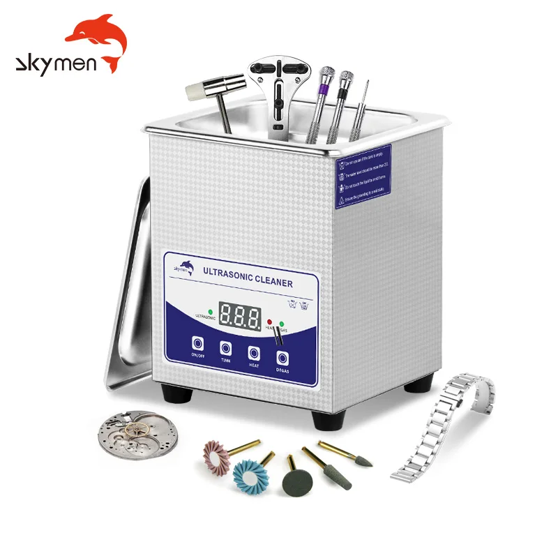 For Gold Silver Jewelry Watch Polishing Findings Settings Tools 2L 2Gallon Benchtop Degas Heater Function Ultrasonic Cleaners