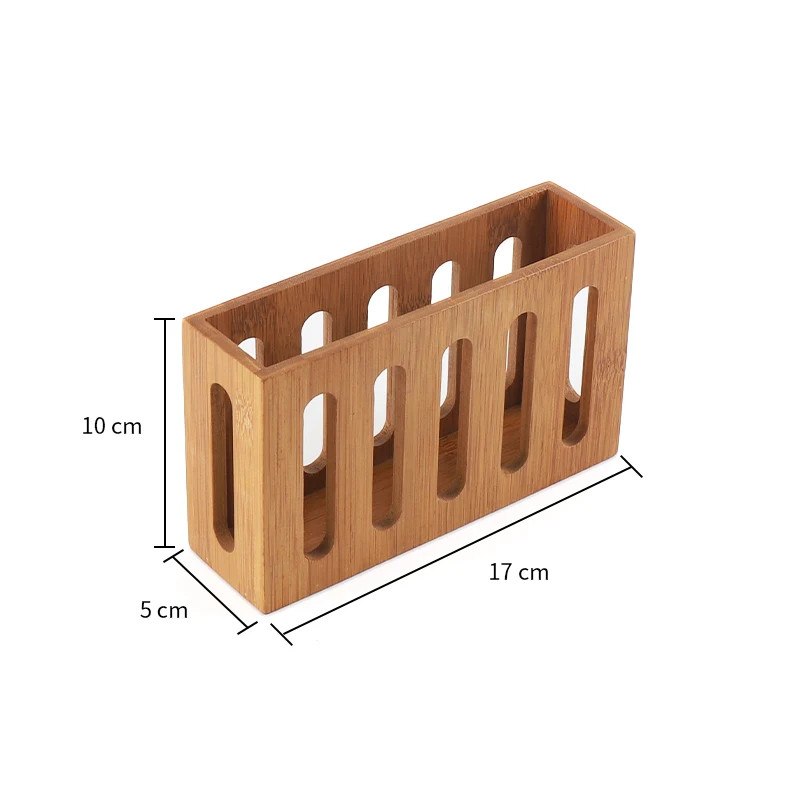 Natural Bamboo Kitchen Cutlery Utensils Holder Multi-Purpose Organize Storage Box Container