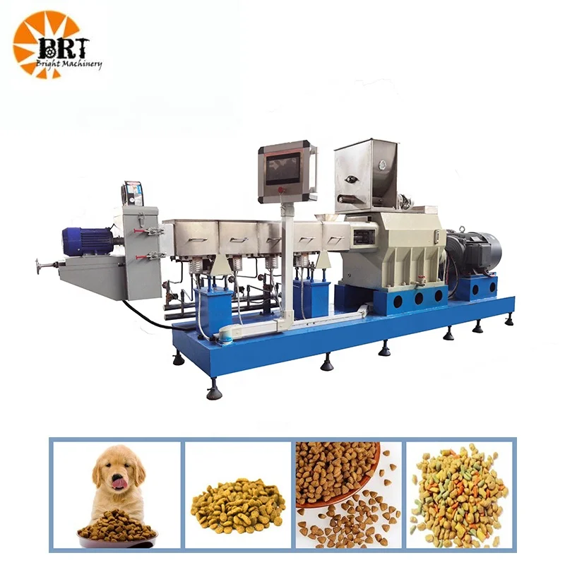 dry pet and dog food making machines plant extruder dog feed production line pet food machine