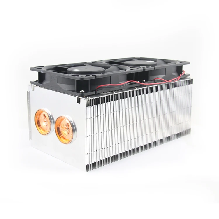 1200w Press-fitted Fin Assembling Video light Air cooling with Fan Heat Sink