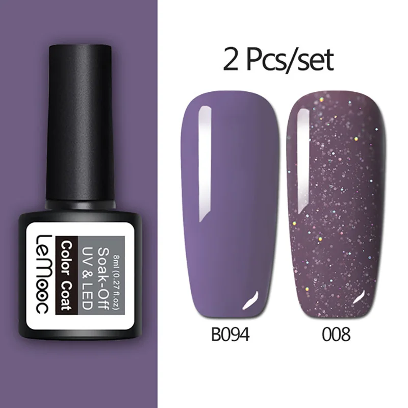 
YUXI Professional Glitter Gel Nail Polish Best Effect Pure Color Private Label Easy To Apply Polish Nail 