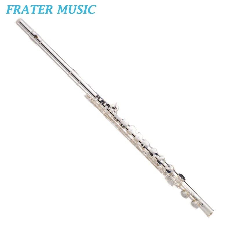 High grade professional model G tone closed holes in-line silver plated cupronickel body  Alto Flute (JFL-520)
