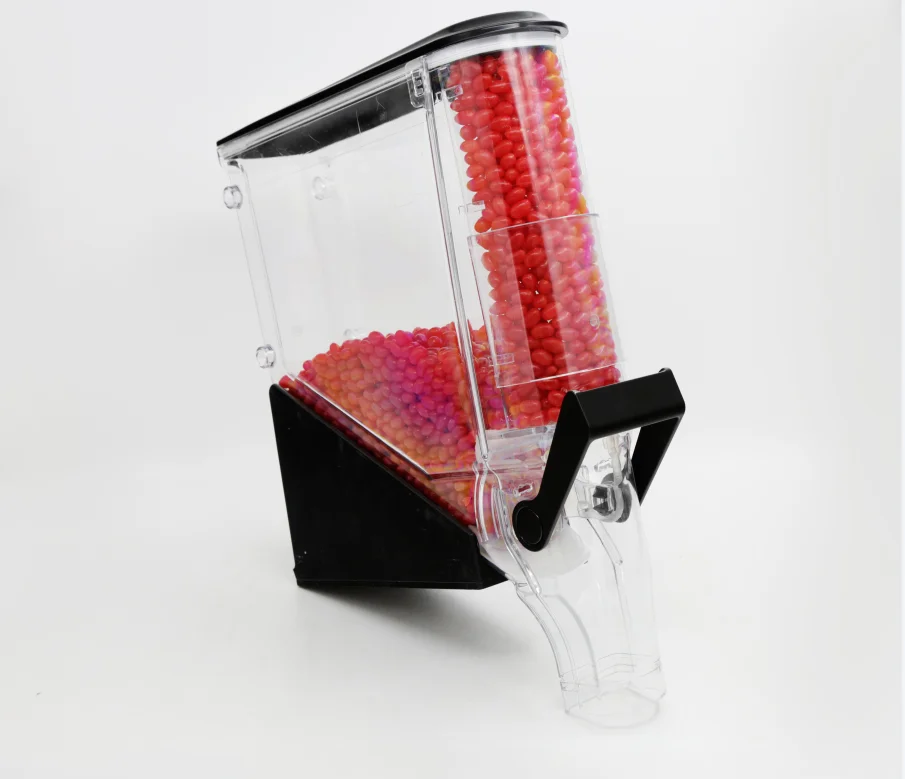 supermarket display plastic gravity bin dispensadores de granos grain dispenser for bulk foods
