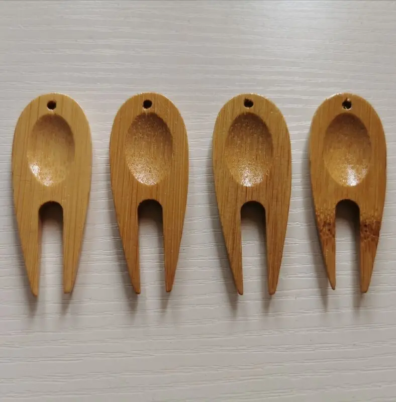 Wholesale and Customized Wood Bamboo Golf Divot Repair Tool for Golf Green On the Course