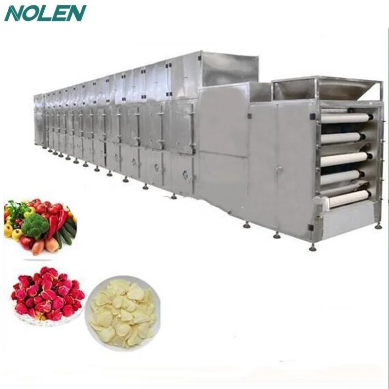 
High Output Tunnel Mesh Belt Dryer Fruit Vegetable Dehydrator Drying Machine 