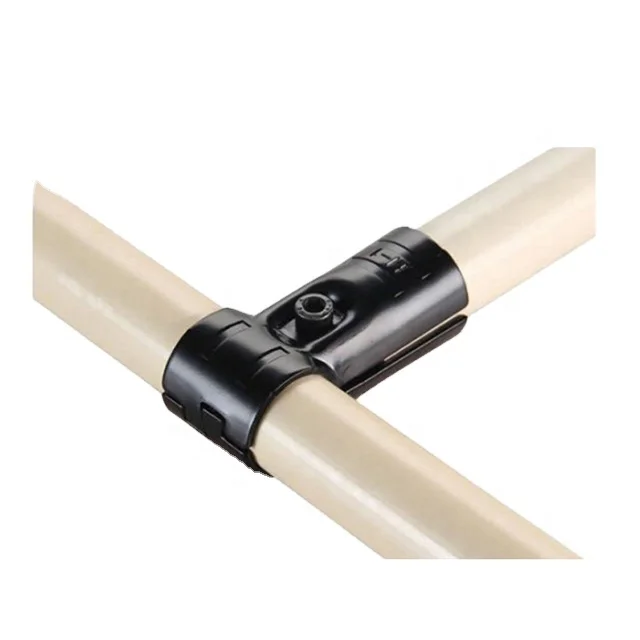 2023 Hot Attaching Metal joint Pipe Fittings Lean Tube Connectors Metal Pipe Joints Clamp KJ-1 For Lean Tube Connector System