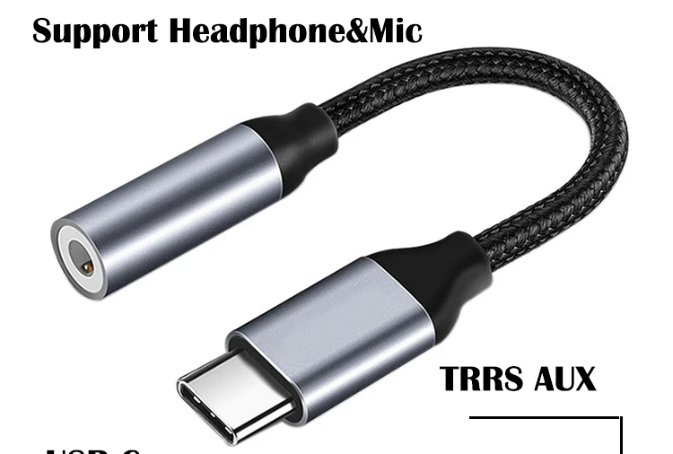 Высокосовместимый адаптер DAC USB Type C для аудиокабеля AUX 3 5 мм Samsung Pixel