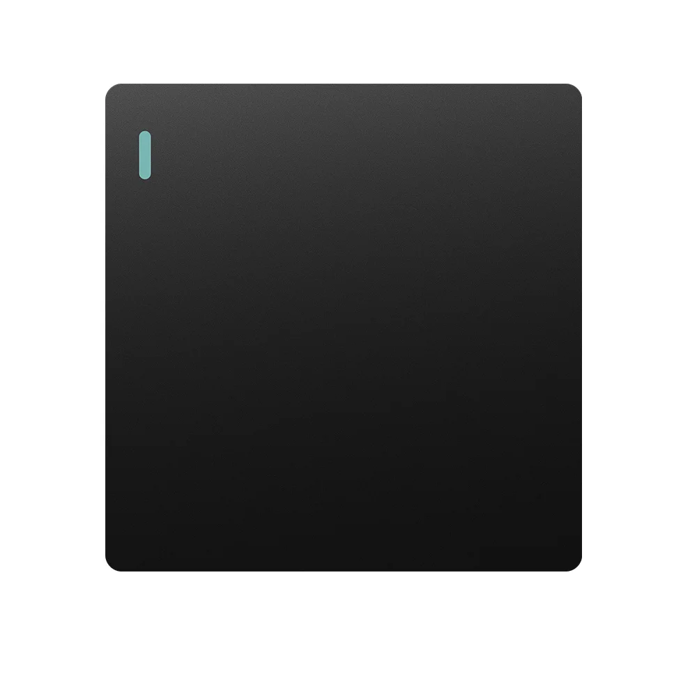86*86mm Black Plastic Panel Power Switches EU/UK Standard Electrical 1/2/3/4 Gang 1 /2Way Wall Light Switch 10A 250V