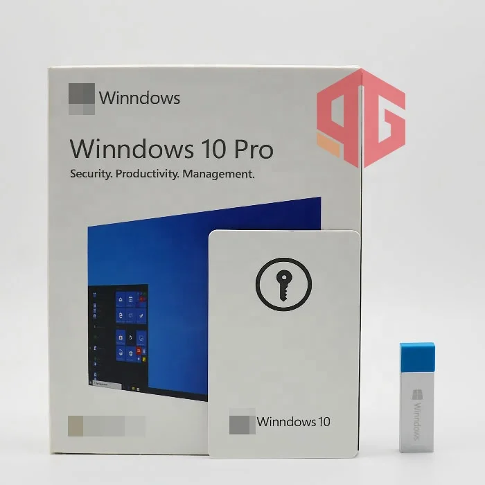 Hot sale 100% online activation Genuine Winndows 10 Pro usb box winndows 10 professional flash drive winn 10 pro key