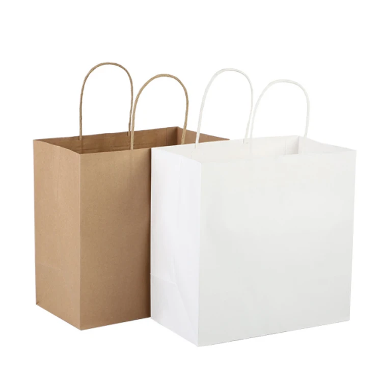 Recyclable Customized Gift Paper Shopping Bag Kraft Paper Bags