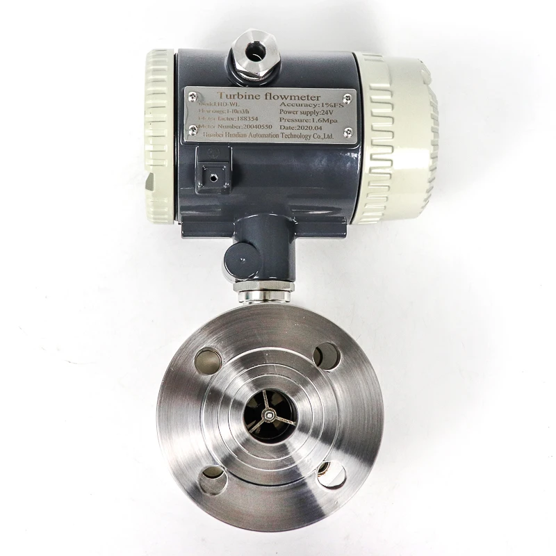 turbine flow water meter electro magnetic for oil water liquid with digit lcd display
