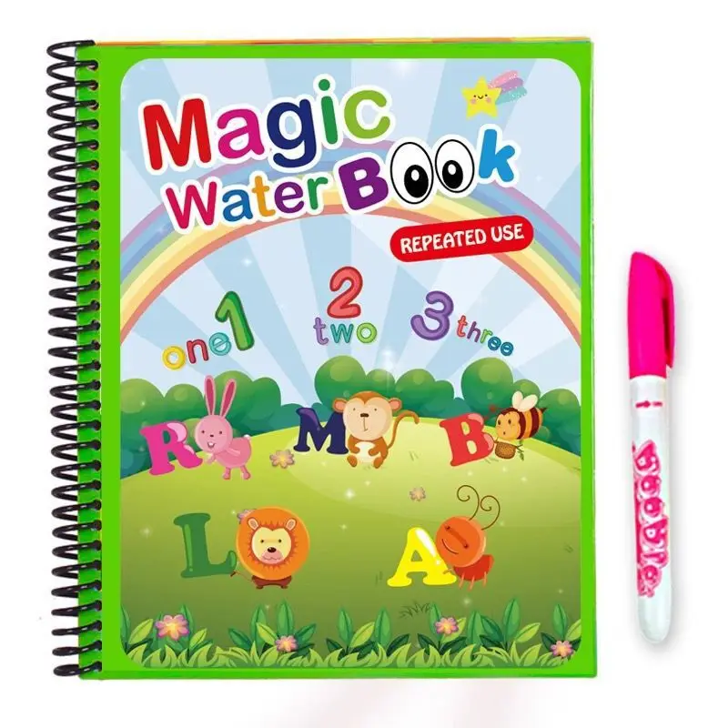 Montessori Toys Reusable Coloring Book Magic Water Drawing Sensory Early Education for Kids Birthday Gift